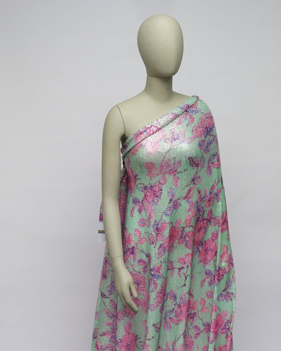 Poly Tulle Polyester Floral Fabric - Sharqiya - الشرقية