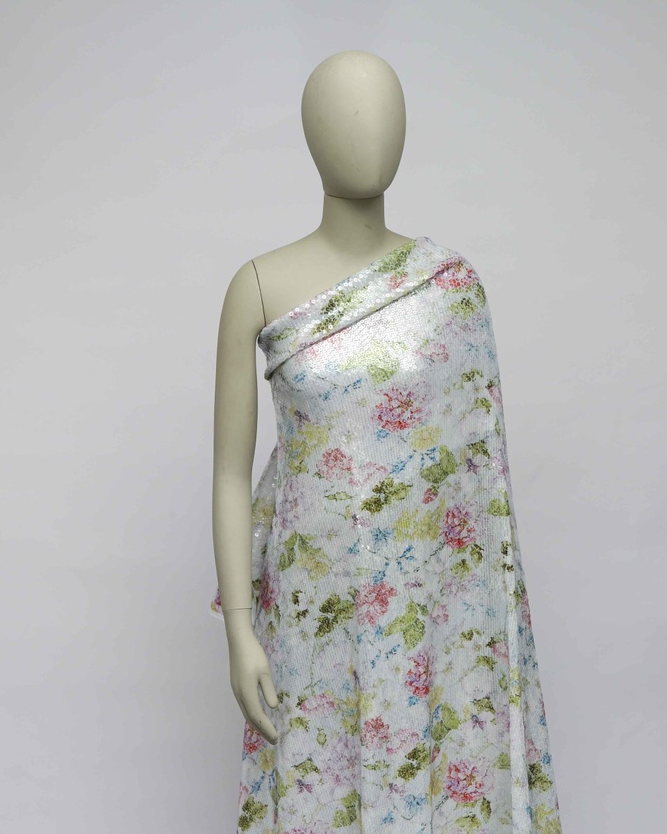 Poly Tulle Polyester Floral Fabric - Sharqiya - الشرقية