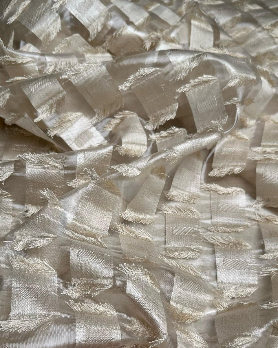 Polyester Jacquard Geometric Fabric - Sharqiya - الشرقية