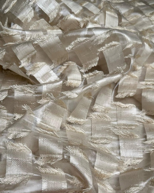 Polyester Jacquard Geometric Fabric - Sharqiya - الشرقية