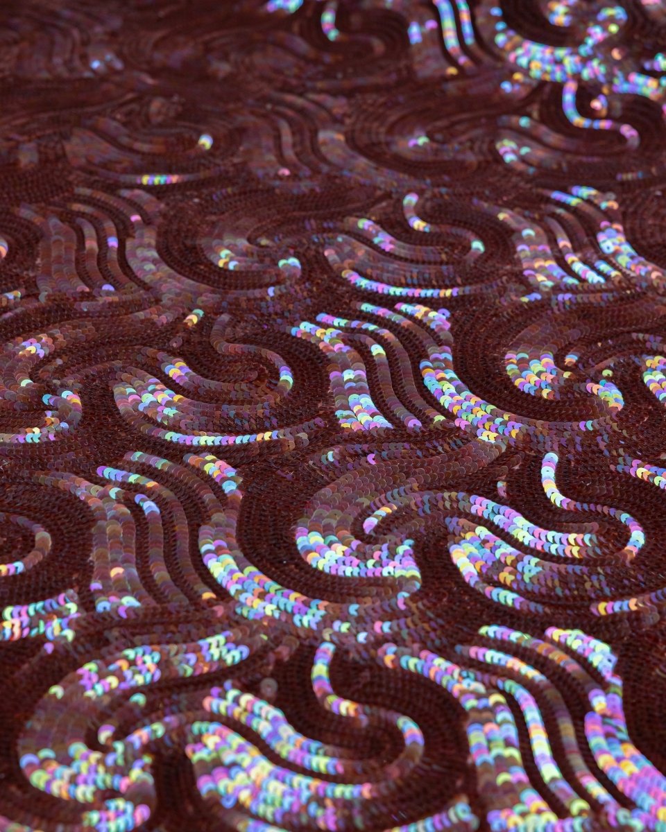 Polyester Tulle Sequence Fabric - Sharqiya - الشرقية
