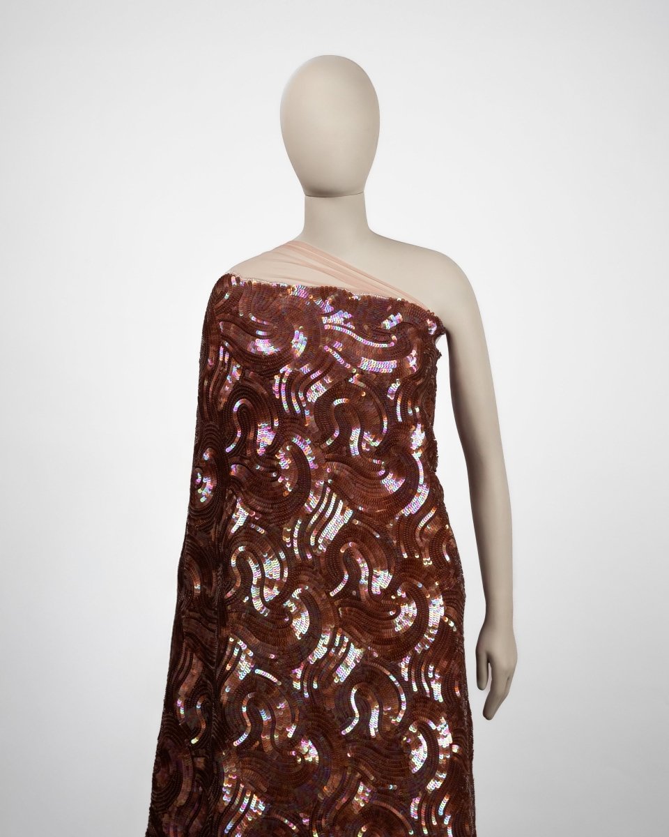 Polyester Tulle Sequence Fabric - Sharqiya - الشرقية