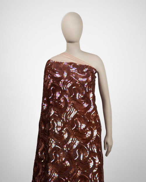 Polyester Tulle Sequence Fabric - Sharqiya - الشرقية