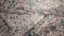 organza de soie naturelle imprimé