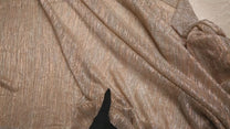 Mousseline plissée avec lurex