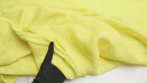 Tissu jacquard en lin et viscose jaune