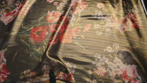 Jacquard en mousseline de soie naturelle