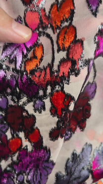 شيفون مخمل حرير طبيعي