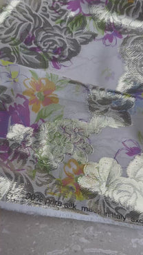 Chiffon Pure Silk Lurex