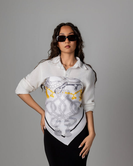 Pure Silk Jacquard Hermes - Sharqiya - الشرقية