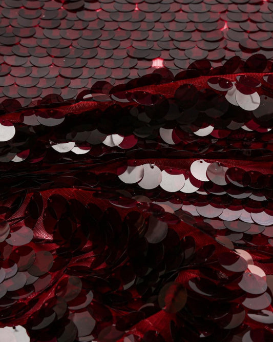 Rounded Polyester Sequin Fabric - Sharqiya - الشرقية