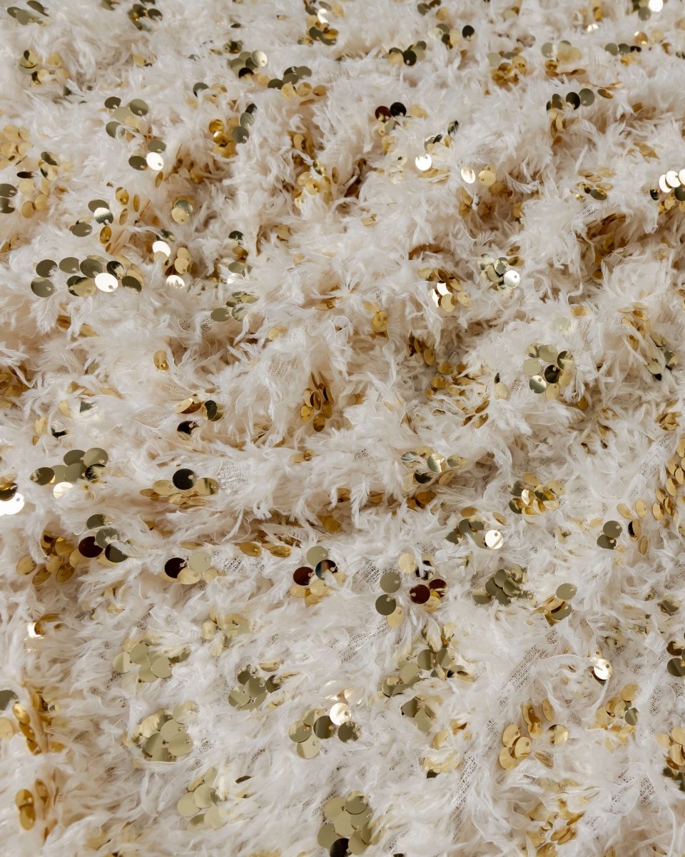 Sequins Polyester Geometric Fabric - Sharqiya - الشرقية