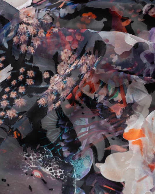 Silk Chiffon Devoré - Sharqiya - الشرقية