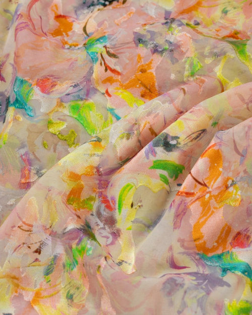 Silk Chiffon Devore - Sharqiya - الشرقية