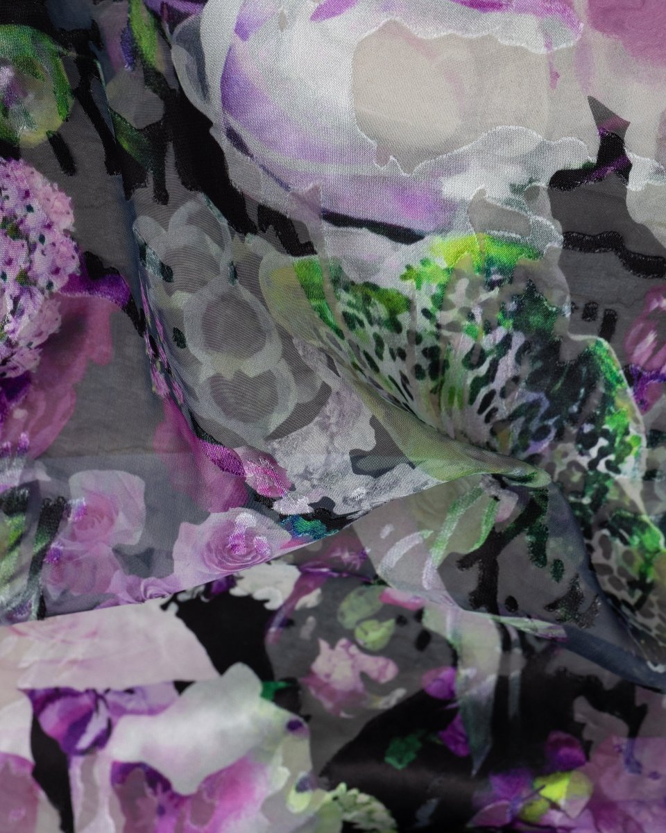 Silk Chiffon Devoré - Sharqiya - الشرقية