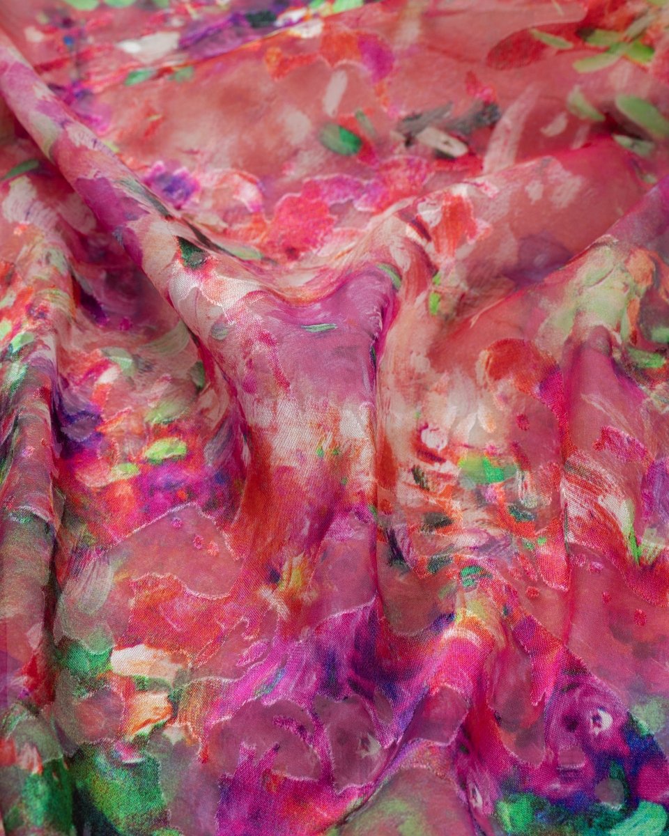 Silk Chiffon Devoré - Sharqiya - الشرقية