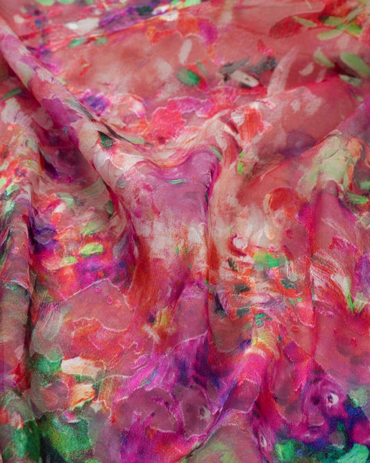 Silk Chiffon Devoré - Sharqiya - الشرقية