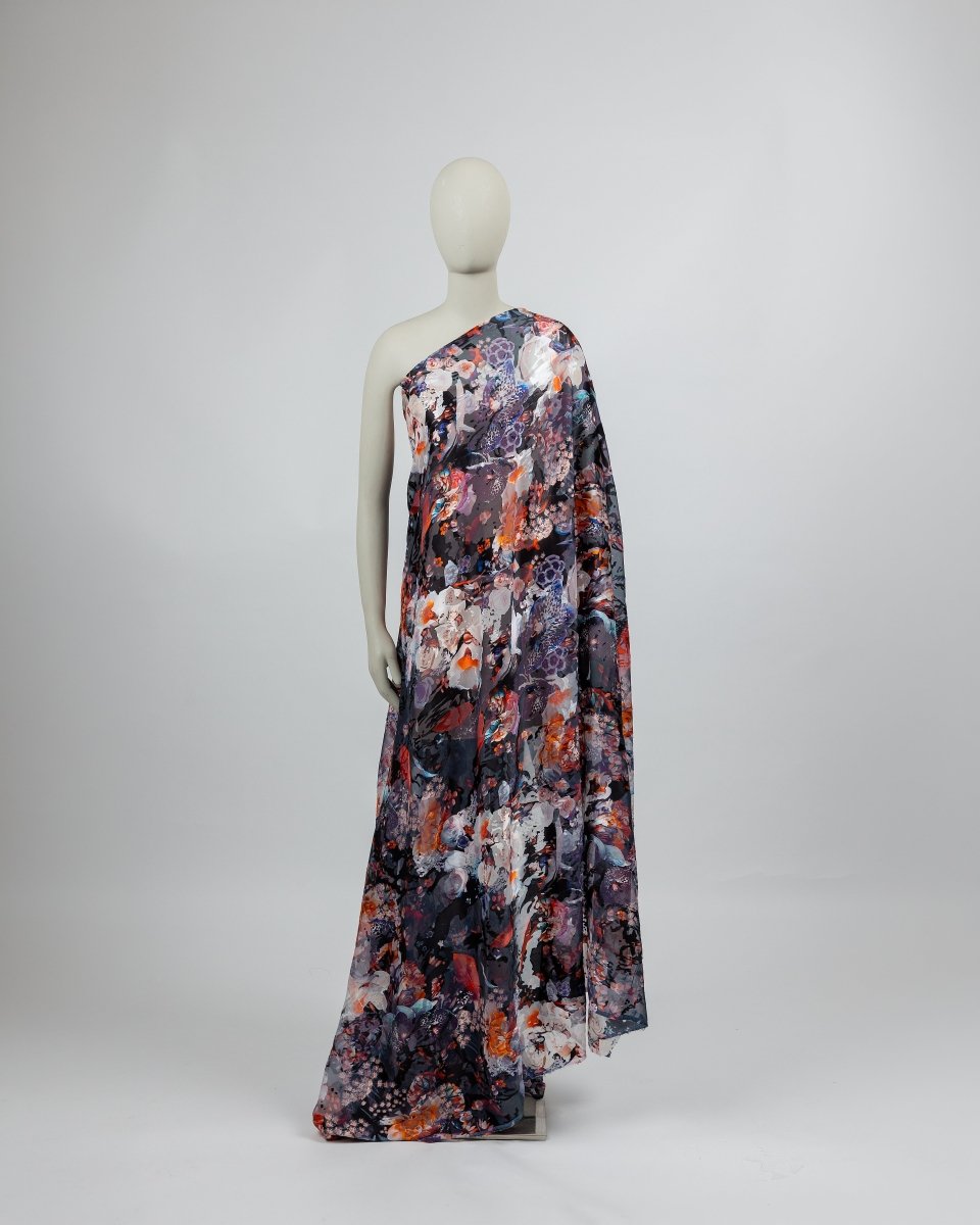 Silk Chiffon Devoré - Sharqiya - الشرقية
