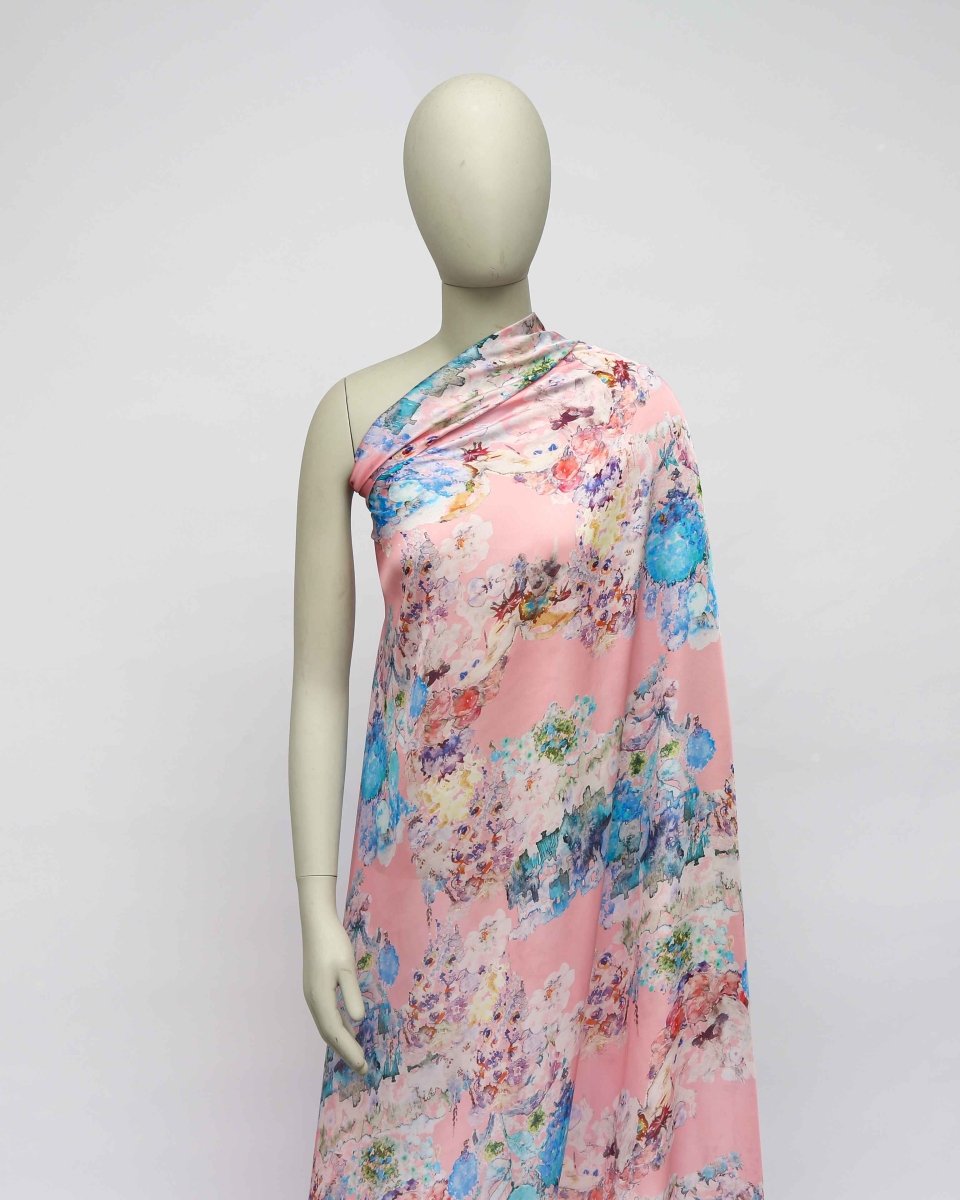 Silk Chiffon Floral Fabric - Sharqiya - الشرقية
