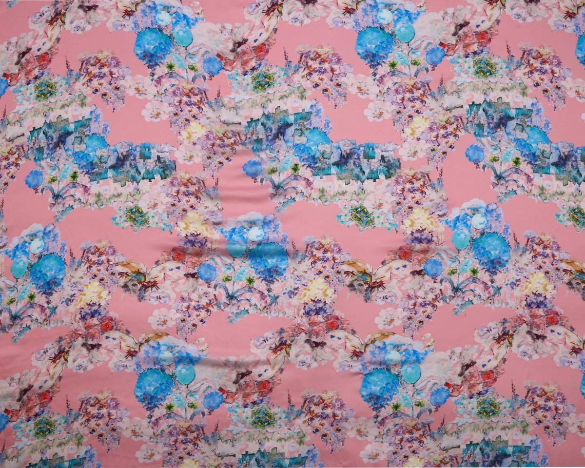 Silk Chiffon Floral Fabric - Sharqiya - الشرقية