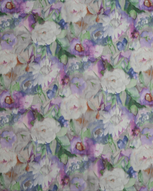 Silk Chiffon Floral Fabric - Pure Silk - Sharqiya - الشرقية