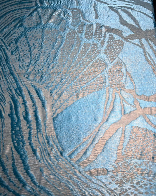 Silk Chiffon Floral Fabric - Pure Silk - Sharqiya - الشرقية
