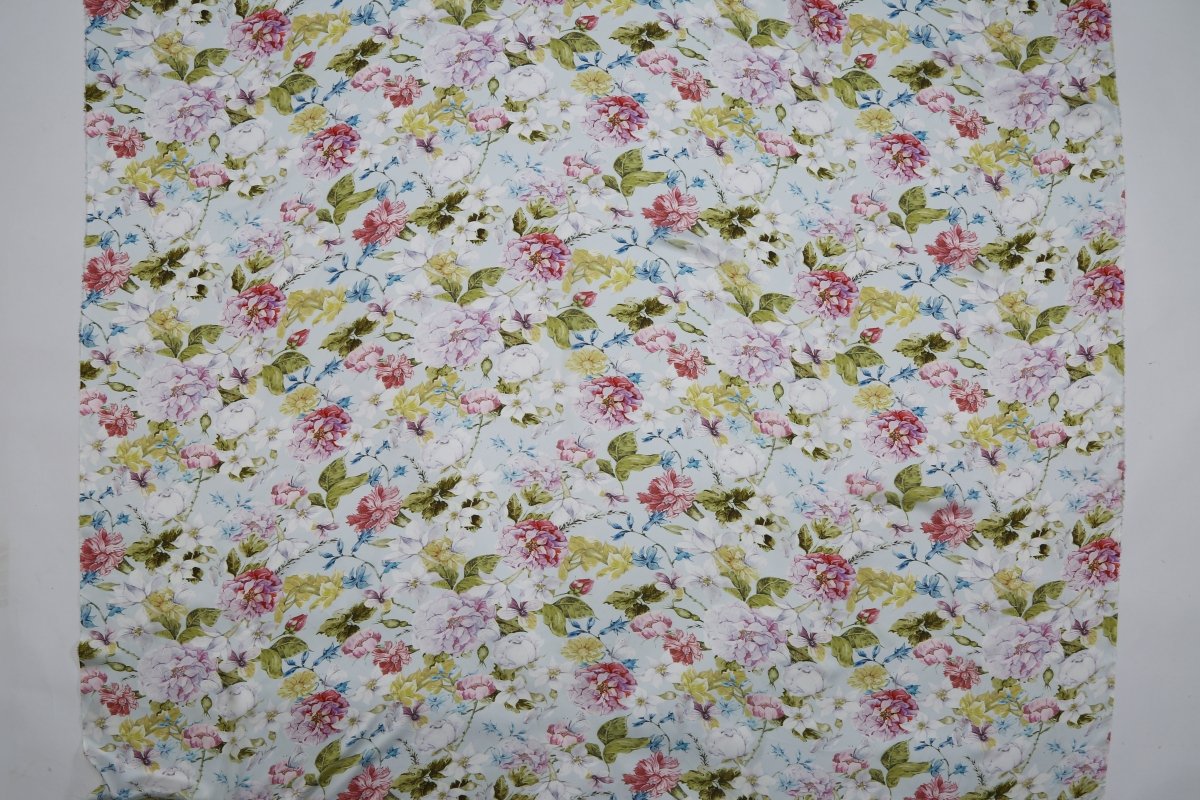 Silk Chiffon Floral Fabric - Pure Silk - Sharqiya - الشرقية