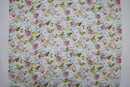 Silk Chiffon Floral Fabric - Pure Silk - Sharqiya - الشرقية