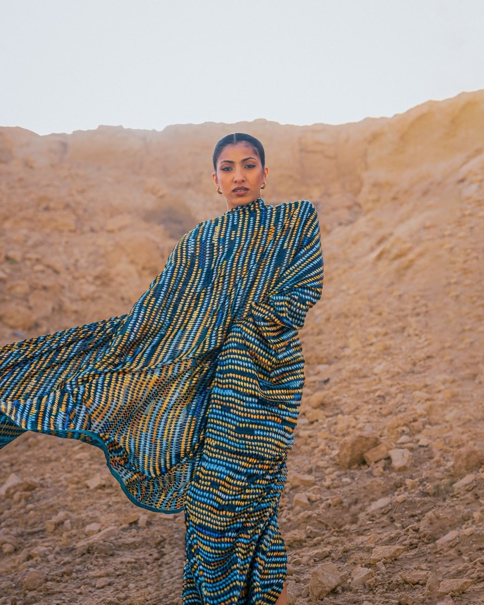 Silk Chiffon Floral Fabric - Velvet, Pure Silk - Sharqiya - الشرقية