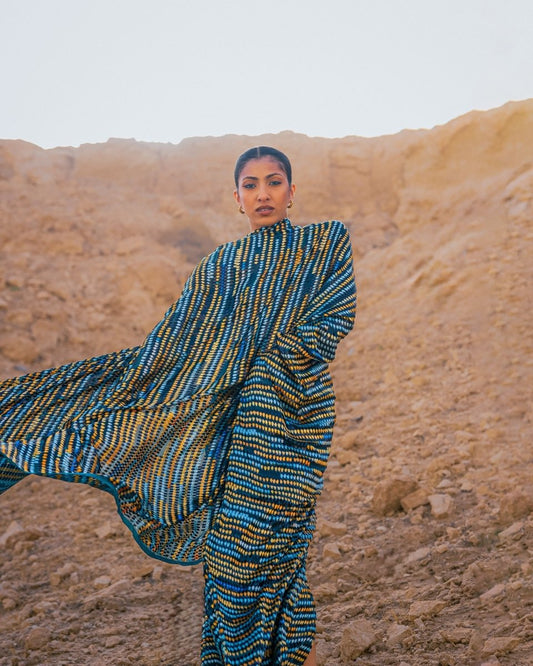 Silk Chiffon Floral Fabric - Velvet, Pure Silk - Sharqiya - الشرقية