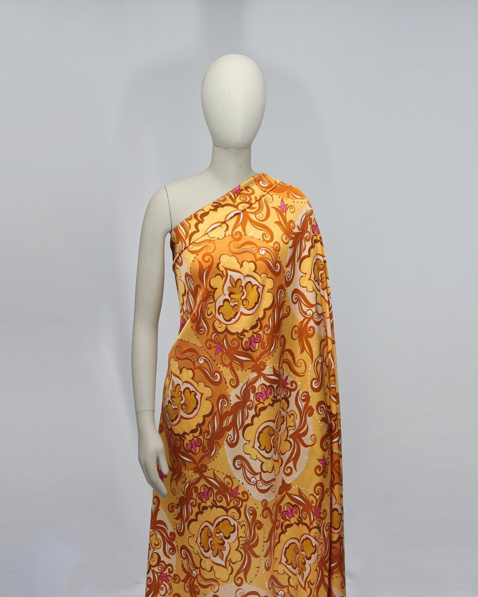 Silk Chiffon Floral Fabric - Viscose - Sharqiya - الشرقية