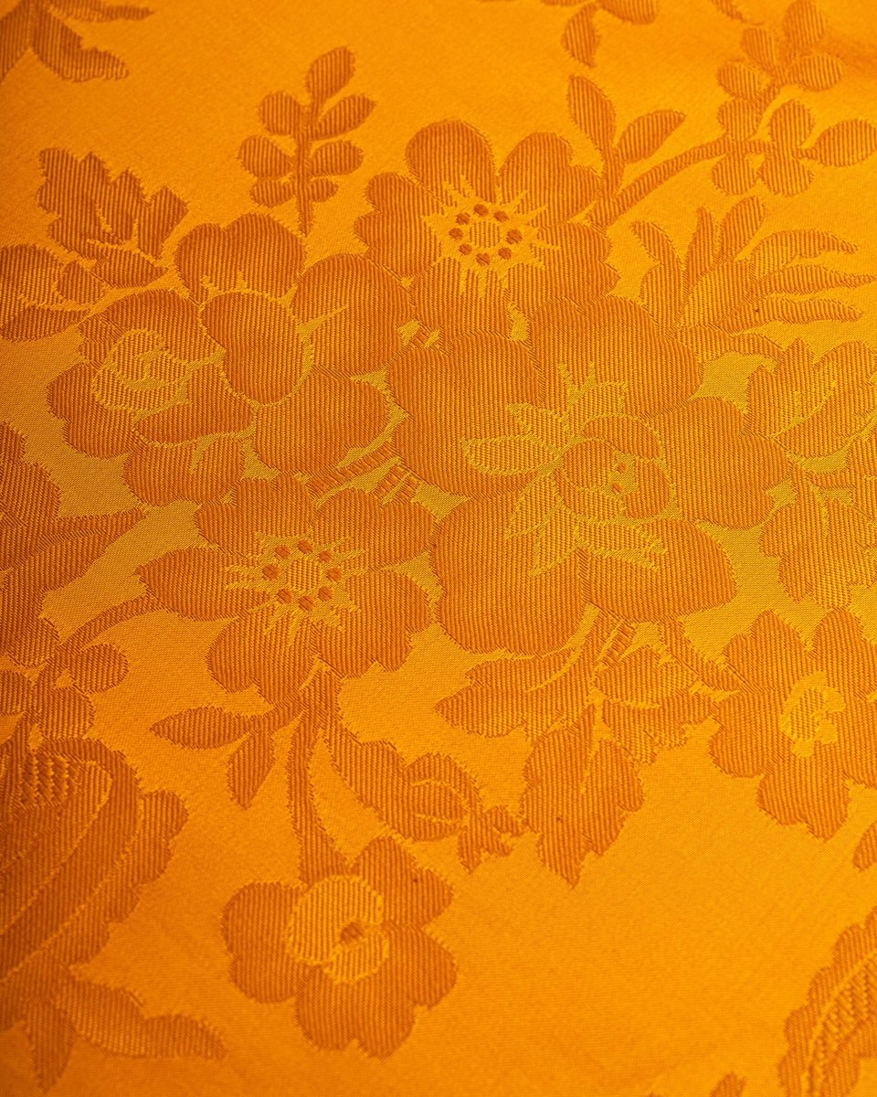 Silk Cotton Floral Fabric - Jacquard - Sharqiya - الشرقية