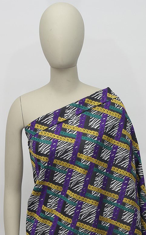 Silk Cotton Printed Fabric - Polyester, Jacquard Gucci - Sharqiya - الشرقية