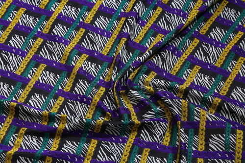 Silk Cotton Printed Fabric - Polyester, Jacquard Gucci - Sharqiya - الشرقية