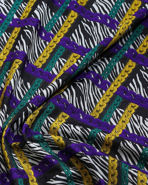 Silk Cotton Printed Fabric - Polyester, Jacquard Gucci - Sharqiya - الشرقية