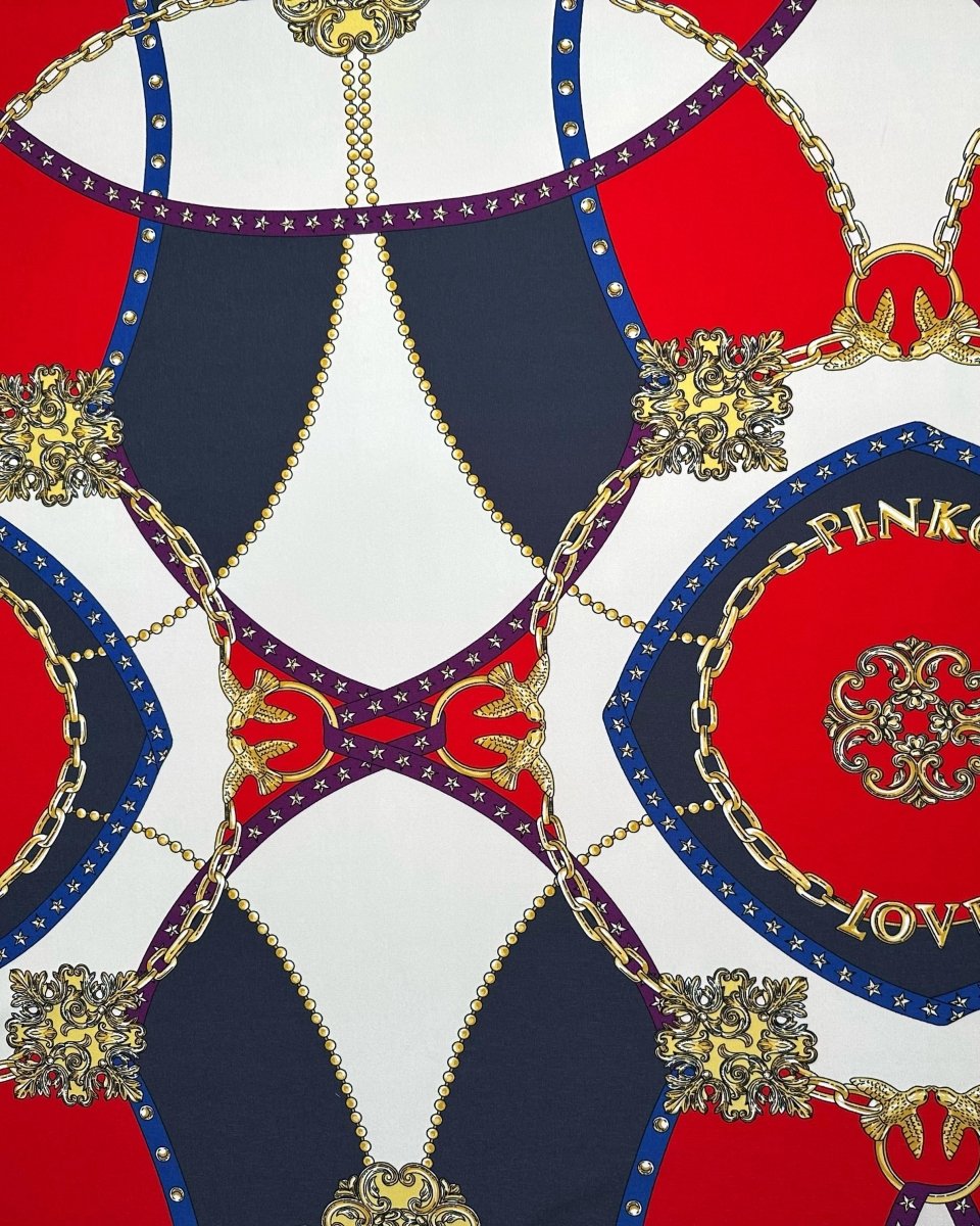 Silk Crepe Geometric Fabric - Sharqiya - الشرقية