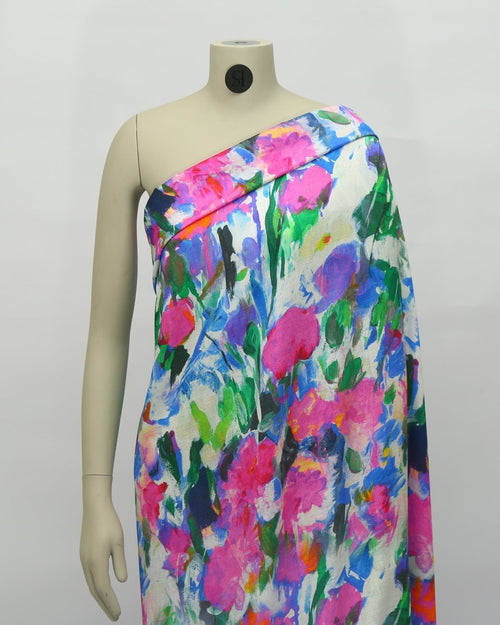 Silk Floral Fabric - Sharqiya - الشرقية
