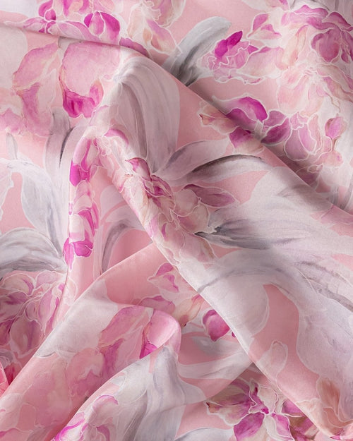 Silk Floral Fabric - Sharqiya - الشرقية