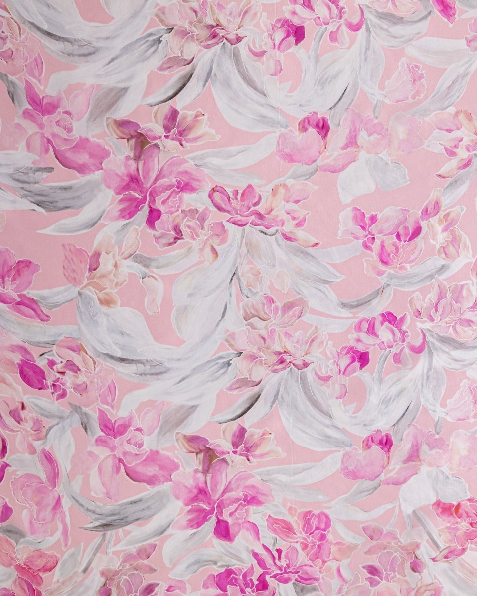 Silk Floral Fabric - Sharqiya - الشرقية