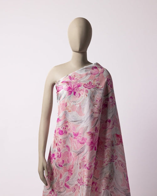 Silk Floral Fabric - Sharqiya - الشرقية