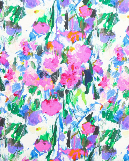 Silk Floral Fabric - Sharqiya - الشرقية