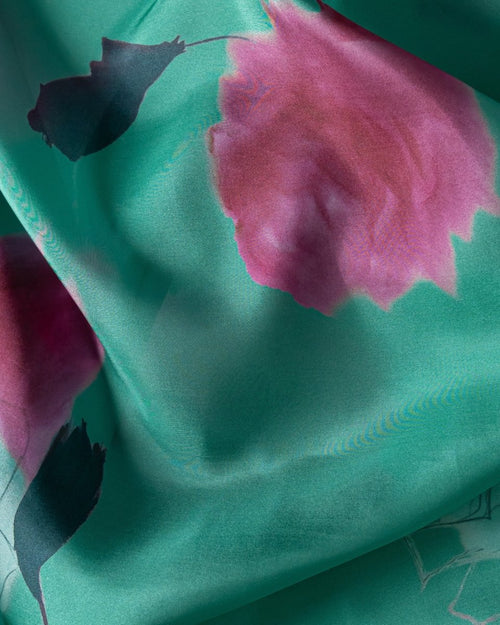 Silk Floral Fabric - Sharqiya - الشرقية