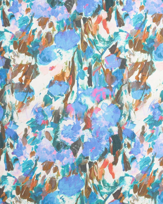 Silk Floral Fabric - Sharqiya - الشرقية
