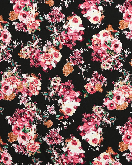 Silk Floral Fabric - Pure Silk - Sharqiya - الشرقية