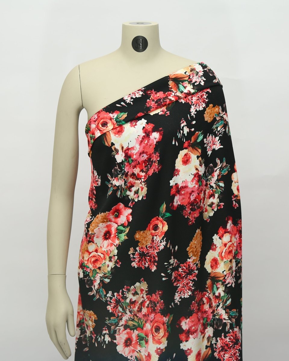 Silk Floral Fabric - Pure Silk - Sharqiya - الشرقية