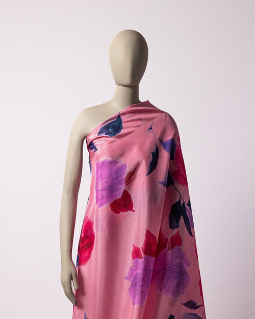 Silk Floral Fabric - Pure Silk - Sharqiya - الشرقية