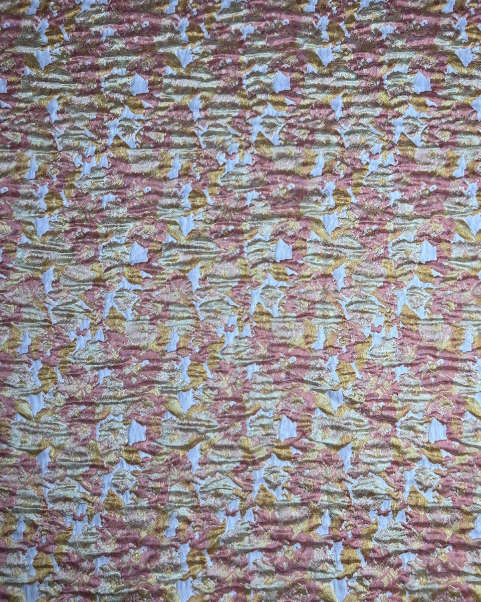 Silk Jacquard Floral Fabric - Sharqiya - الشرقية