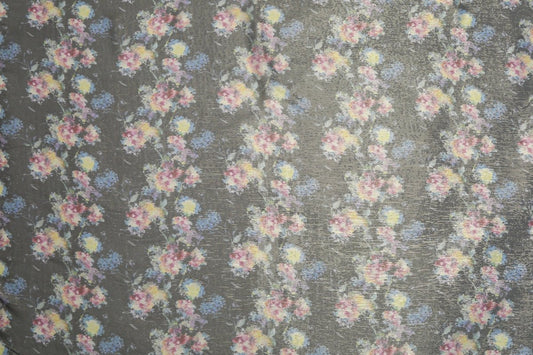 Silk Jacquard Floral Fabric - Chiffon - Sharqiya - الشرقية