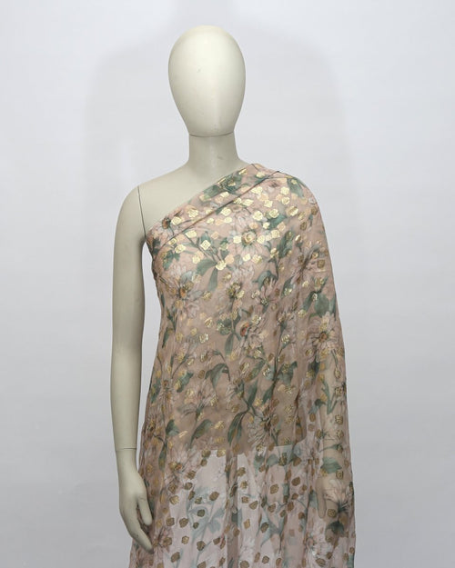 Silk Jacquard Floral Fabric - Chiffon - Sharqiya - الشرقية