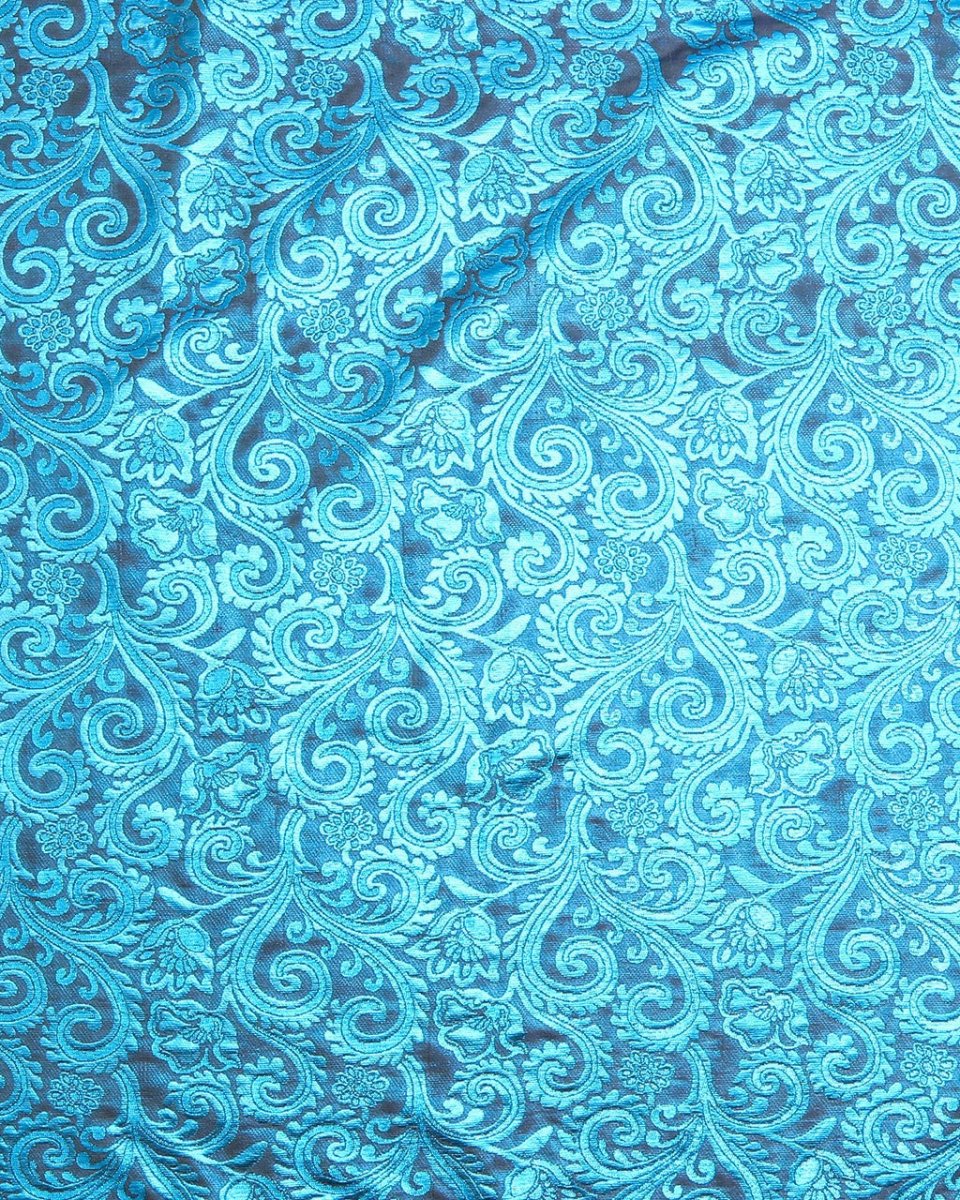 Silk Jacquard Floral Fabric - Pure Silk - Sharqiya - الشرقية